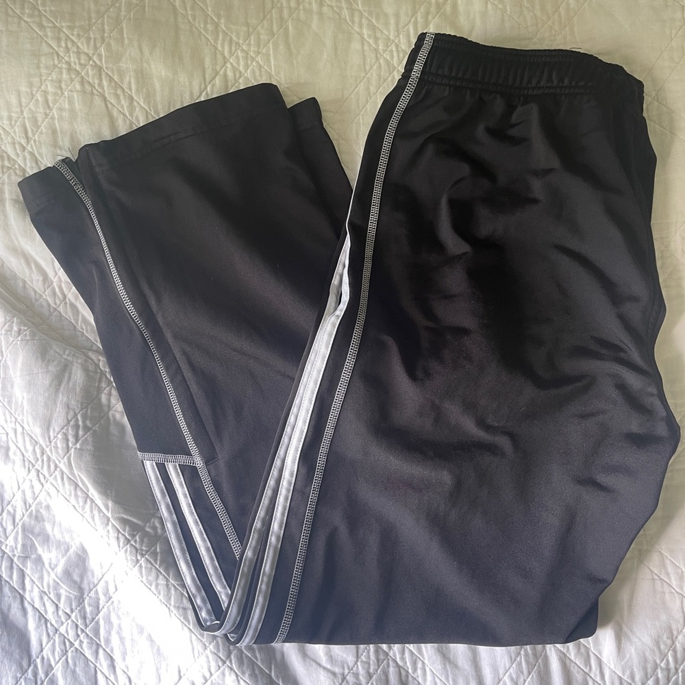 Men’s Adidas Black and White Sweat Pants